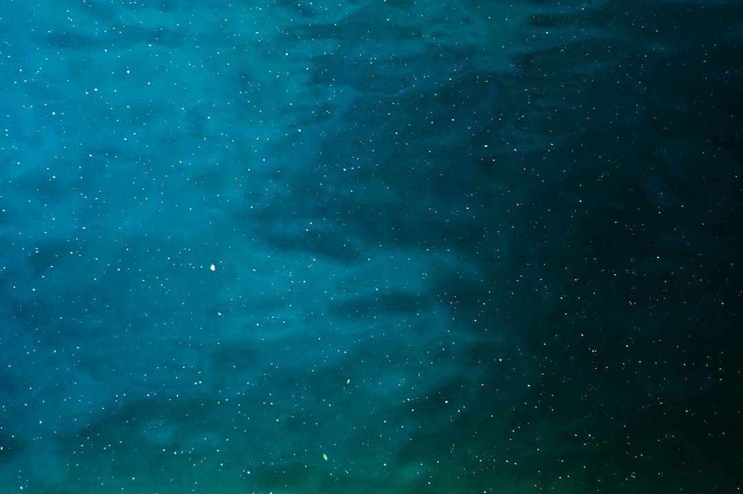 深い青の水面